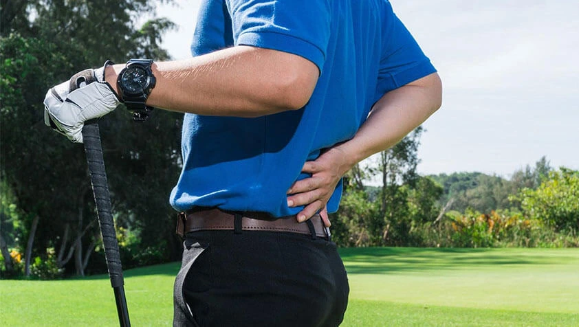 back pain with golfing