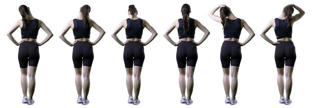 Neck exercises and stretchings